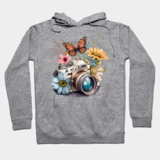 Spring Floral Camera Hoodie